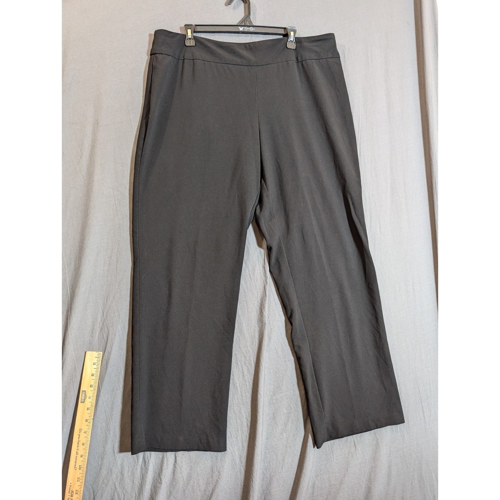 Dress Barn Women's Size 18 W‎ Black Wide Leg Career Dress Trousers